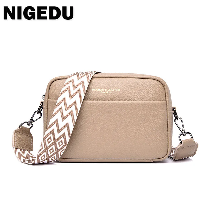 

Luxury Wide straps Women flap Bag new Fashion Designer Handbags Genuine Leather female Crossbody Sac Shoulder Bags bolsas