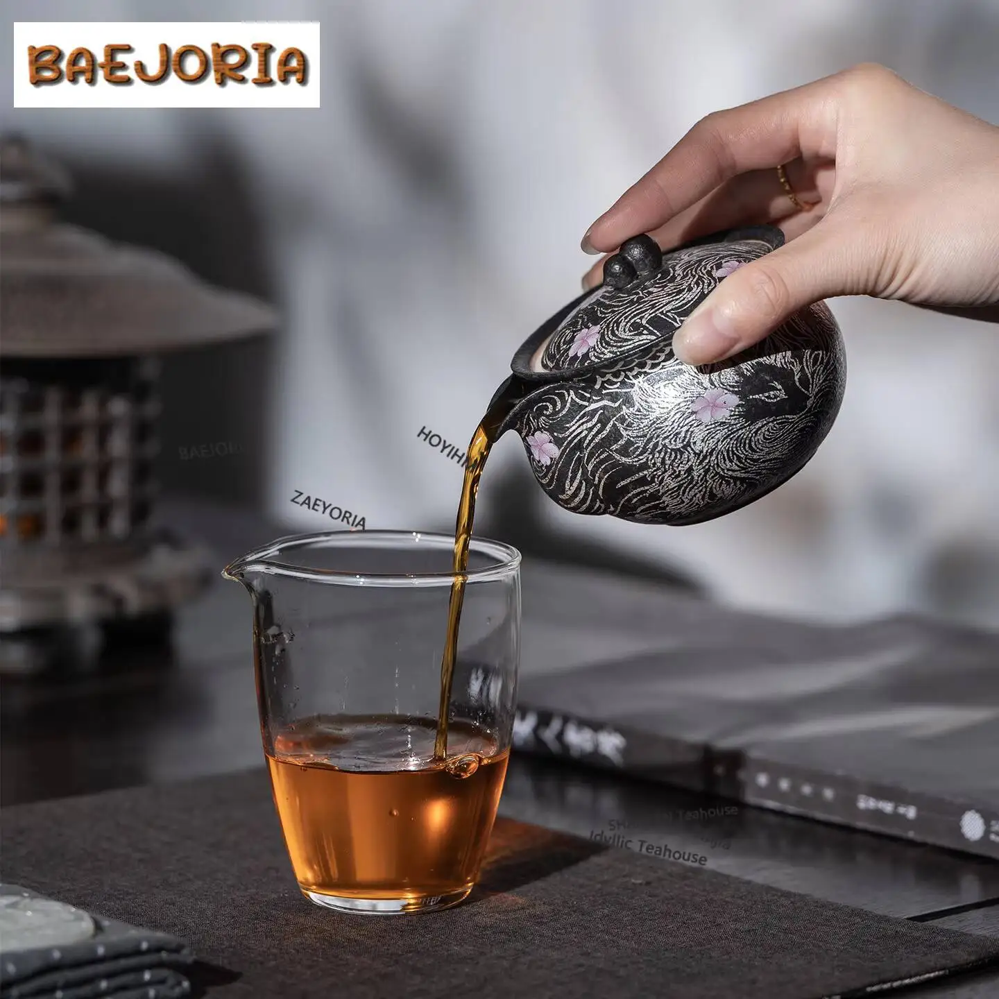 200ml Gilt Silver Nine-tailed Silver Fox Teapot Traditional Tea Infuser Pot Tea Brewing Kettle With Filter Chinese Tea Set Craft
