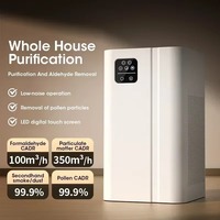 Effectuve Negative Ion Air Purifier Household Air Purifier With LED Touch Screen Mute Air Cleaner With Remote Control HEPAFilter