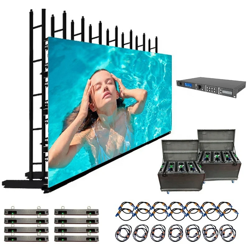 ابتكار جديد سهل التركيب P1.95 P2.6 P2.976 P3.91 تأجير داخلي شاشة LED تأجير جدار فيديو LED تجاري #2