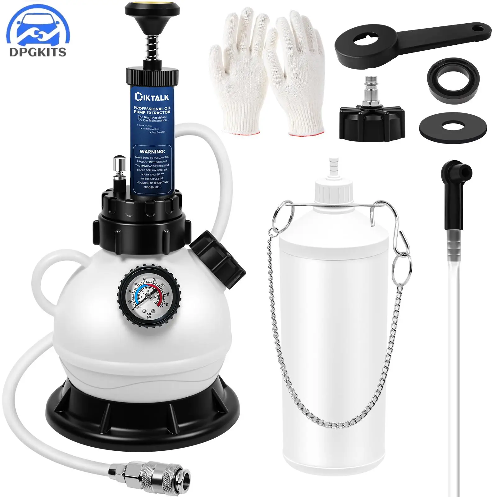 

2L Manual Brake Bleeder Fluid Pump Professional Brake Bleeder Kit Suitable For Most European Brake Mast Cylinder Reservoirs