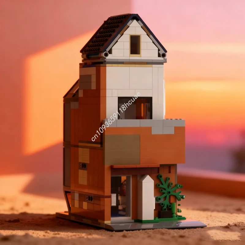 

776 шт. MOC садовый дом, модульная модель, строительные блоки, строительные рождественские подарки, сборные игрушки, образовательный кирпич, детский день рождения