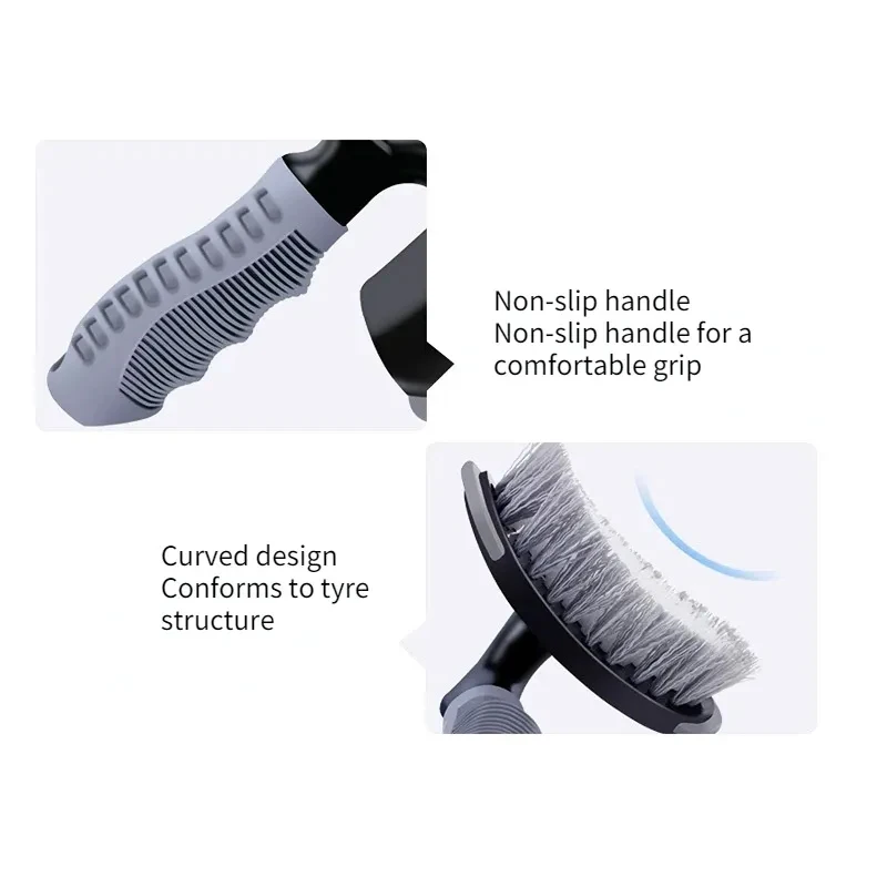 Car Wash Brush Tools Set Car Cleaning Beauty Product Tire Scrubber Wheel Rim Brush Trunk Motorcycle Dust Remover Car Wash Brush