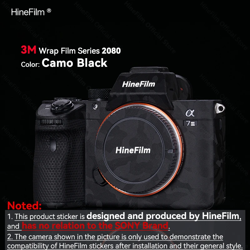 Hinefilm A7M3 Camera Decal Skins A7 III Anti-scratch Wrap Cover Film For Sony ILCE-7M3 A7RIII A7III A73 Camera Sticker Protector