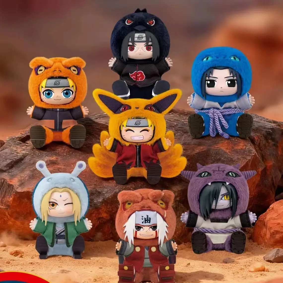 Nueva Caja Ciega Eaki Naruto V2 Shippuden Beast Party Pajamars, Muñeco de Anime Kawaii, Figura Móvil de Itachi Uzumaki, Regalos Lindos