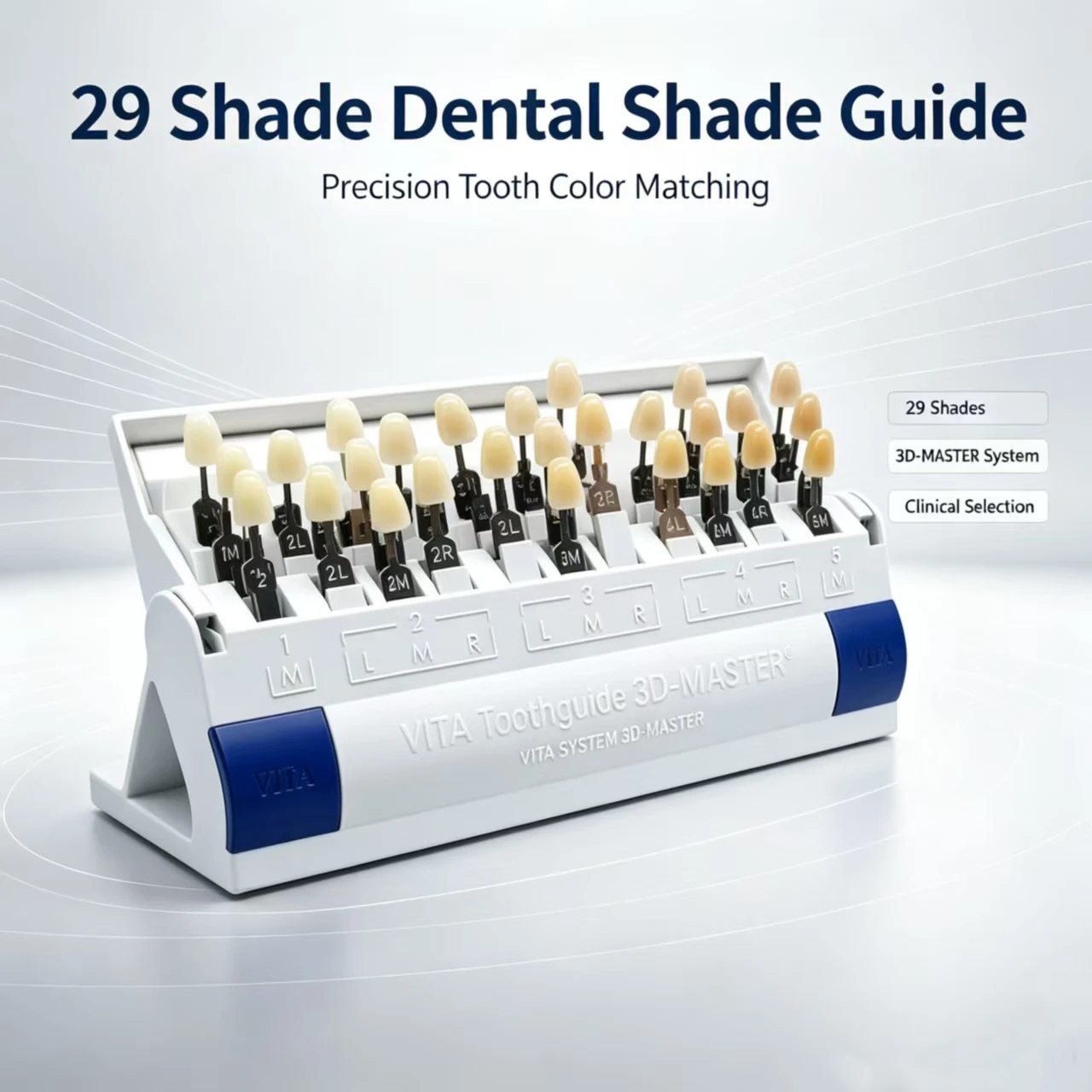 16/29 Colors Dental Shade Guide Classical Master Dentist Teeth Resin Whiting Porcelain Colorimetric Plate Dentistry Products