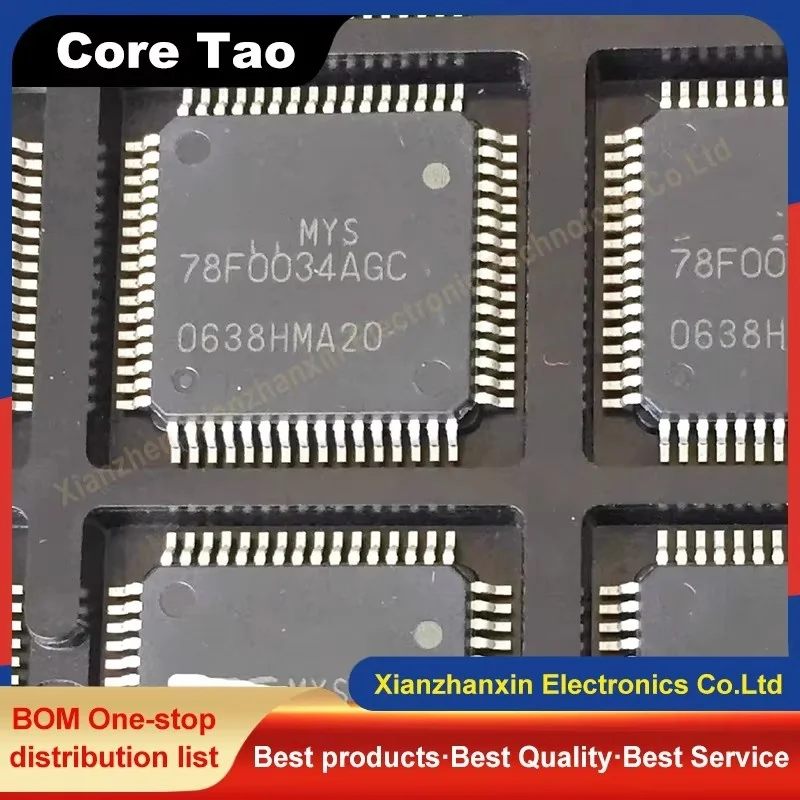 1PCS/LOT  UPD78F0034AGC D78F0034AGC 78F0034AGC QFP64 Inverter air conditioning chip