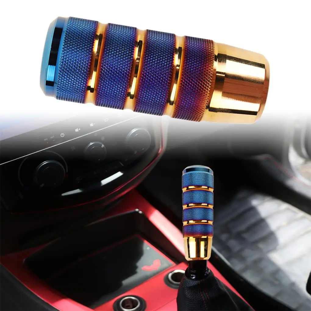 

Universal Non-Slip Gear Shift Knob Manual Transmission Aluminum knurled Shifter Lever Knob 9.5*3.2*3.2cm
