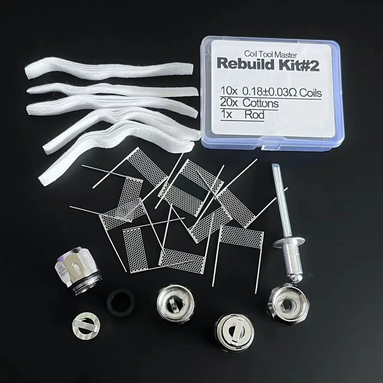 DIY Coil Tool Master Rebuild GT Coil Kit GT Mesh 0.18ohm GT2 Coil For Sky Solo Plus Luex II Cascade Mini Baby Tank Cotton Kit