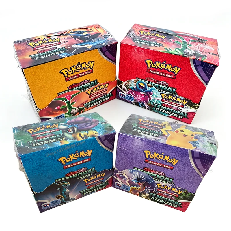 360 Stück Englische Version Pokemon Scarlet & Violet Temporal Forces Booster Bundle Edition Sammelkarten Anime-Kartensammlung Geschenk