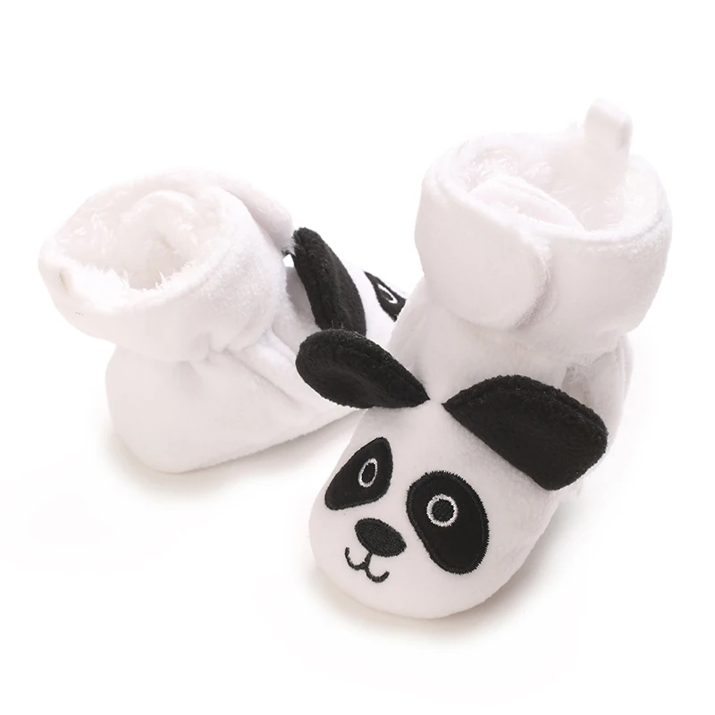 Sepatu Bot Bayi Berlapis Bulu Nyaman untuk Musim Gugur/Musim Dingin Sol Lembut Sepatu Kehangatan Hewan & Luar Ruangan Kartun Setinggi Pergelangan Kaki untuk Balita