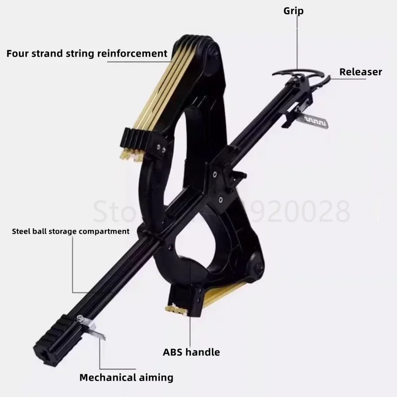 60LBS Slingshot Laser All-metal Powershot Hunting Steel Ball Slingshot Composite Bow Steel Mini Infrared Compound Bow Set