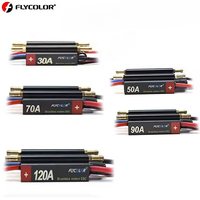 FlyColor 30A 50A 70A 90A 120A RC BOAT ESC Waterproof 2-6S Lipo Brushless Speed Controller for RC Boat Motor