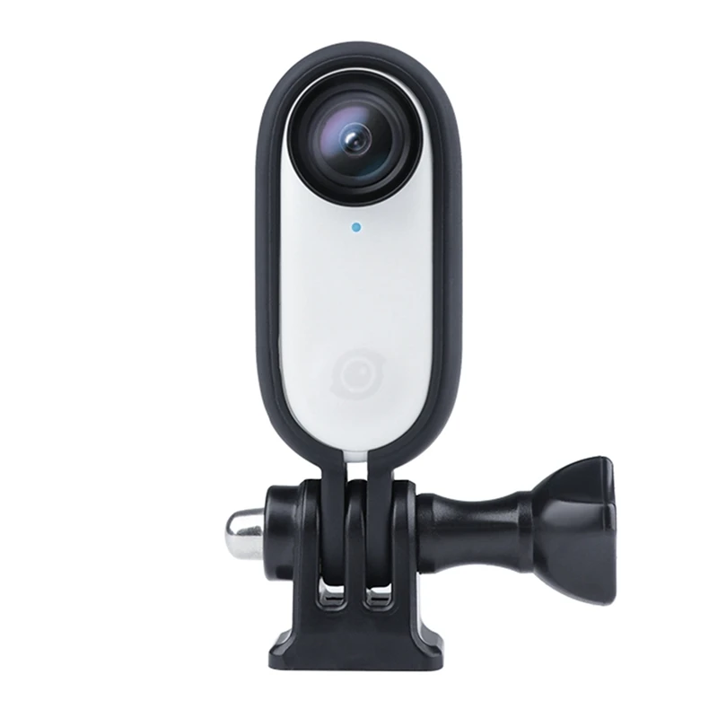 Bingkai pelindung adaptor logam kamera, aksesori kamera untuk Insta360 Go 2 dengan benang adaptor 1/4 inci untuk Insta360 Go 2
