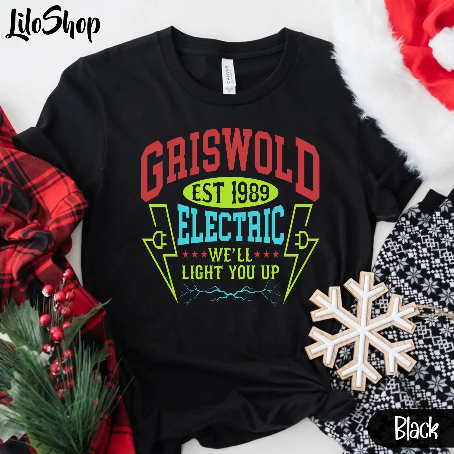 Griswold Electric T Shirt Christmas Pajama For Family Sweat Party Funny