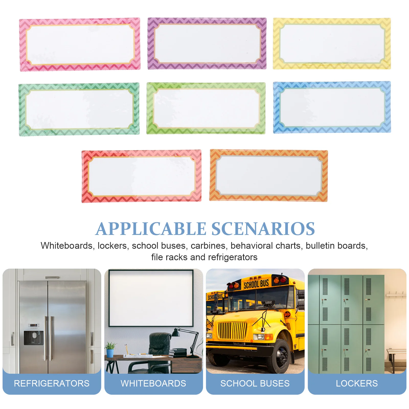 

32Pcs Magnetic Name Tags Writable Erasable Labels for Office Classification Name Label Stickers Blank Label Stickers