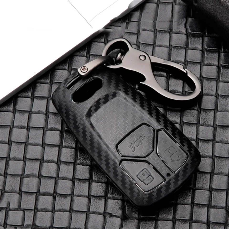 Car Key Case Cover Key Bag For Audi a1 a3 8v a4 b9 a5 a6 c7 q3 q5 q7 tt Holder Shell Auto Keychain Protect Set Accessories