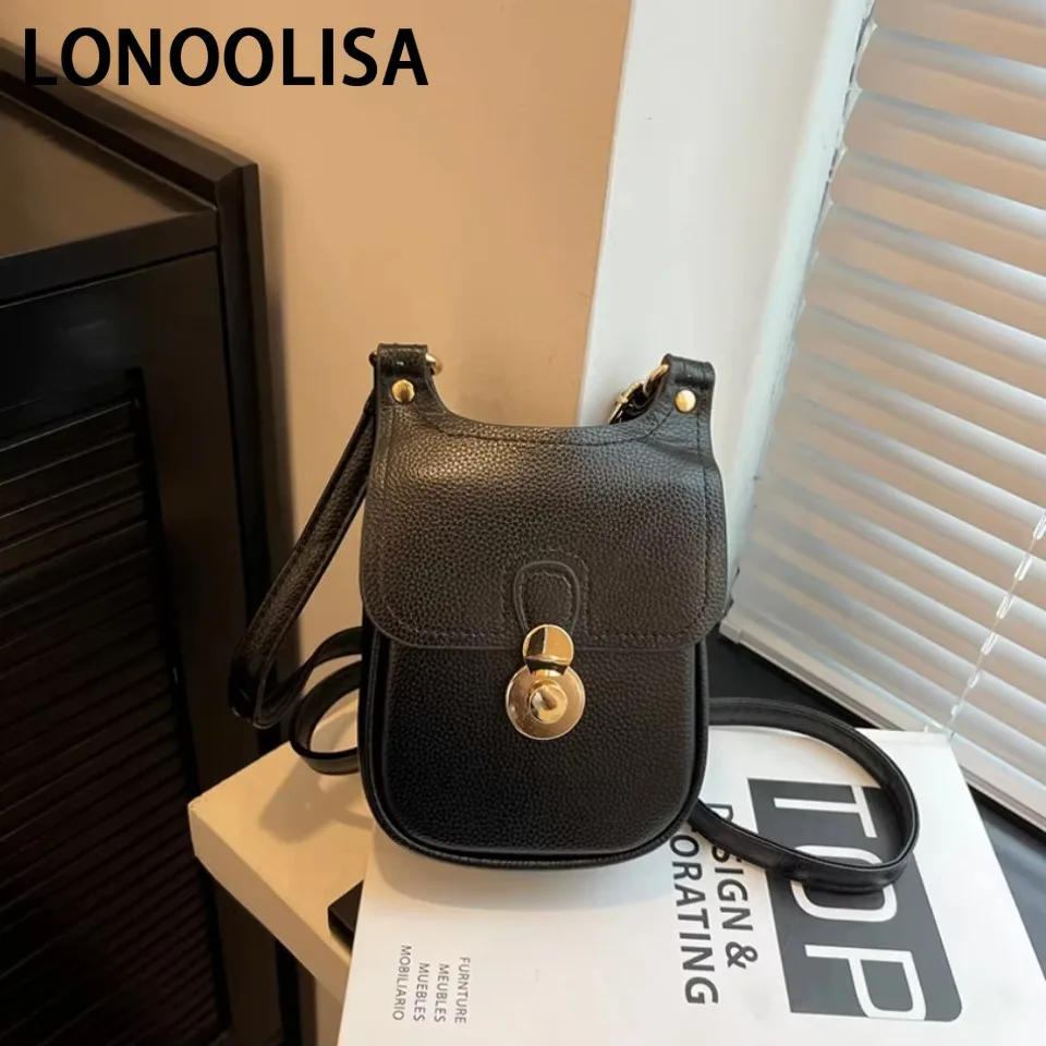 

Fashion Small Phone and Handbags Designer Simple Crossbody Bags for Women Solid Color Female Shoulder Handbags Sac A Main