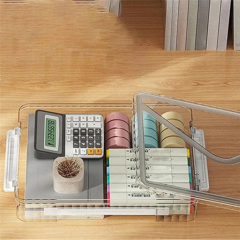 

AF91-A4 Scrapbook Paper Storage Box Photo Storage Box Plastic File Box Plastic Plastic File Box