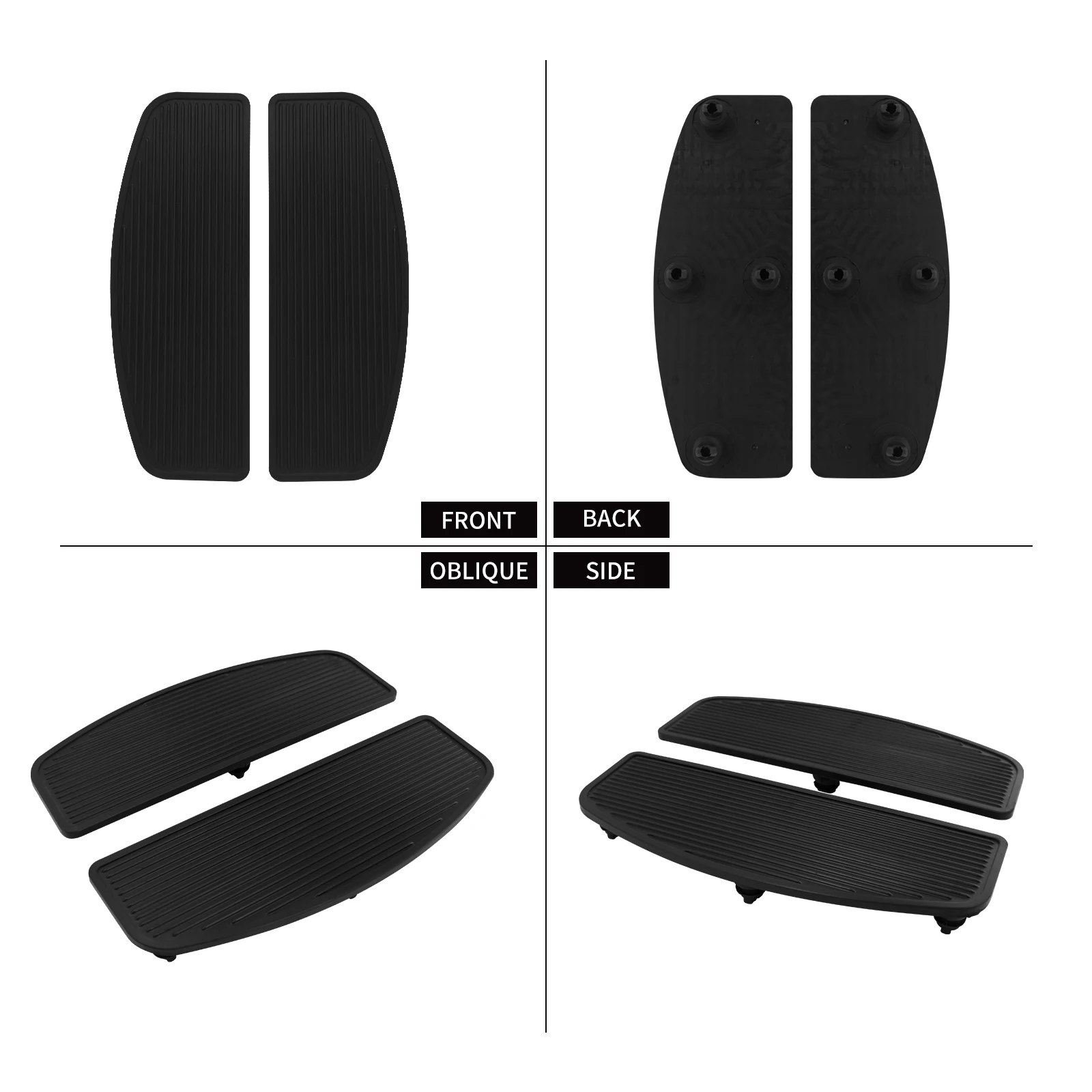 Motocicleta frente rider inserir piso footboard apoio para os pés para harley touring softail padrão fino estrada glide flhr