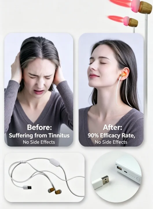 Portable Tinnitus Laser Device | Sleep Better & Stop Annoying Ear Noise