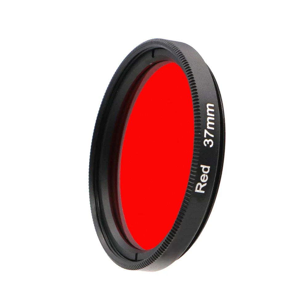 Colorful Filter Color Filtors Full Red Yellow Green Blue Purple Orange 37MM For Canon Nikon Sony DSLR Camera