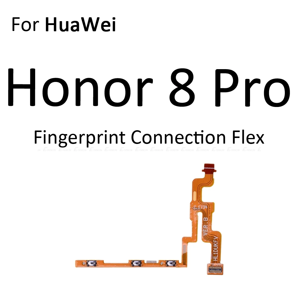 Touch ID Fingerprint Sensor Scanner Connector Flex Cable For HuaWei Honor 8X 8C 8 Pro Lite Back Home Return Button Key