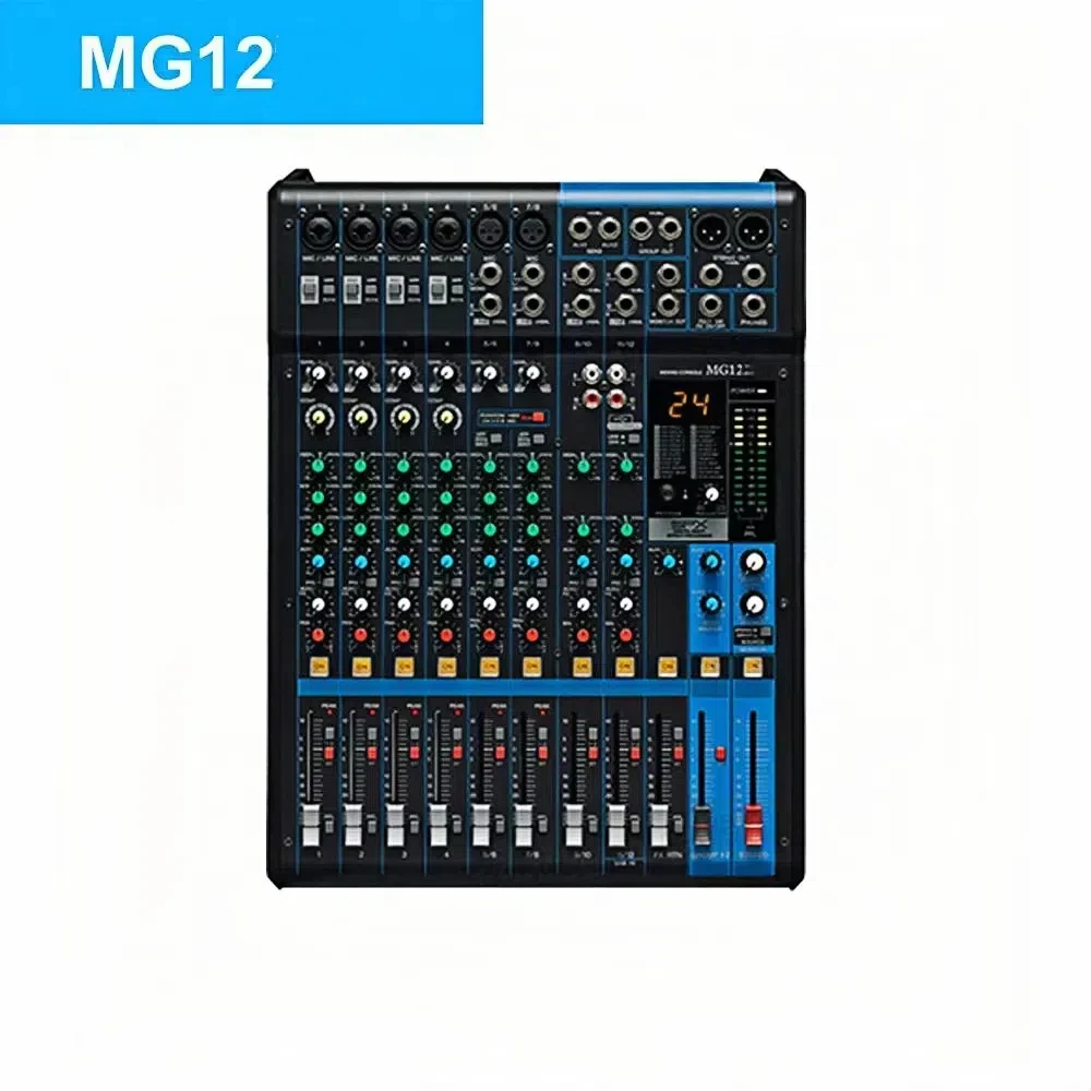 Paulkitson Mixer MG20 DJ Controller Audio Console Mixer Profesional Audio Mixer Sistem Suara 20 Kanal Digital Audio Console