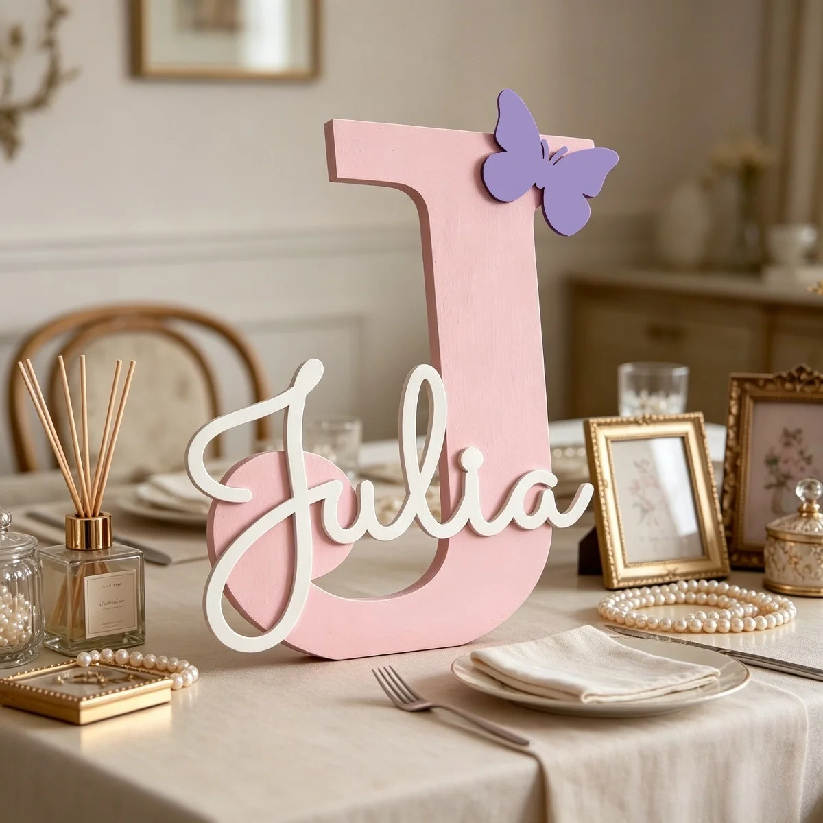 Plakat Nama Kayu dengan Huruf - Baby Nursery Name Letters ulasan dan harga