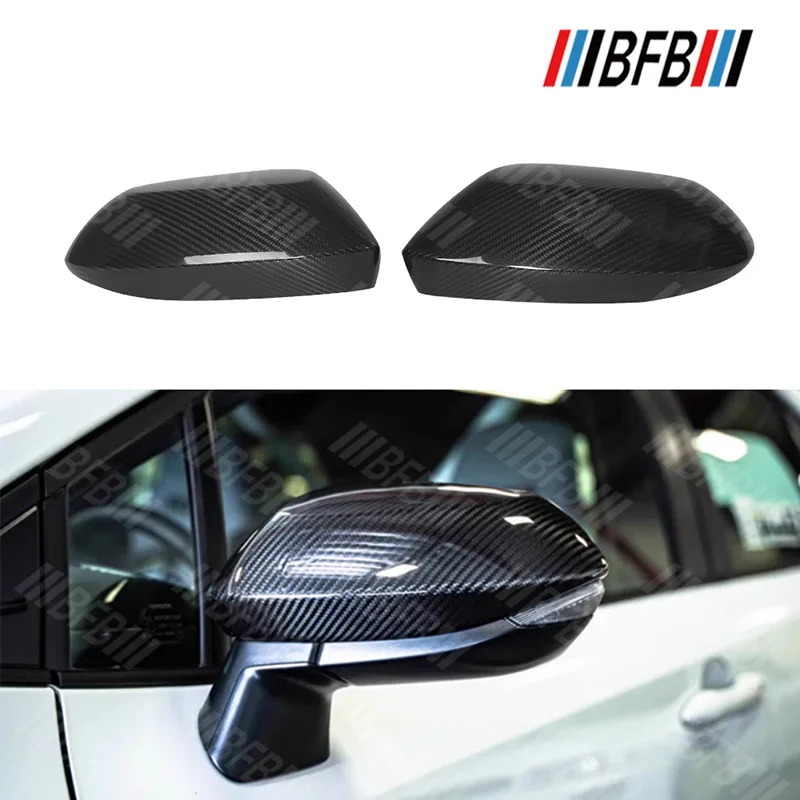 

For TOYOTA Corolla GR Real Dry Carbon Fiber Rearview Mirror Cover Body Kit Exterior Decoration Modification Accessories 23-25