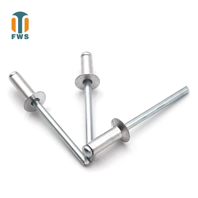 DIN EN ISO 15978 POP blind rivets Open end 5050 Aluminum Body/ Steel Mandrel Countersunk Head 1/8 inch(3.2mm)