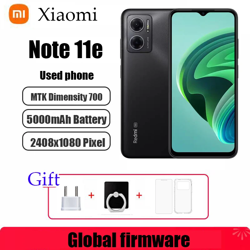 Xiaomi Redmi Note 11E Global Firmware 5G Smartphone 5000mAh 18W Charge Dimensity 700 50MP Camera 90Hz Display Used Phone