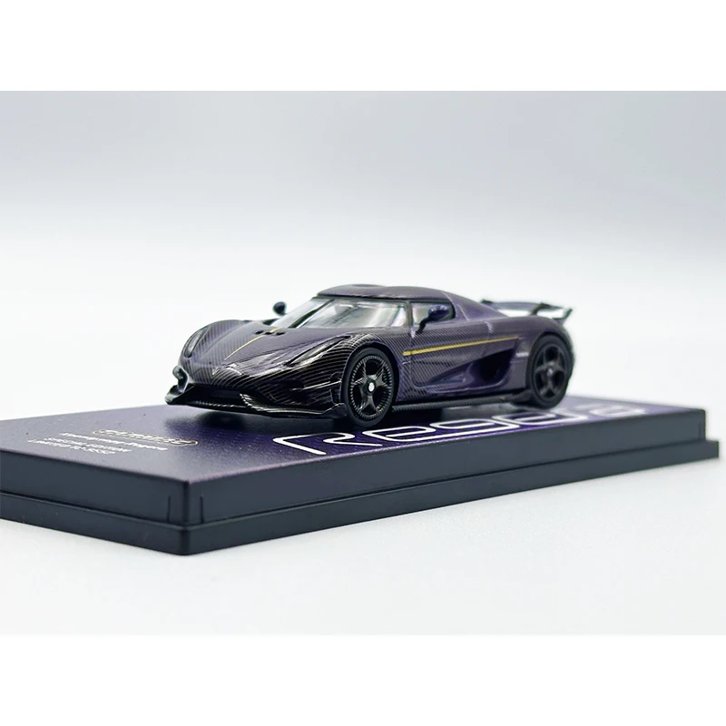 TW In Stock 1:64 All Carbon Regera 2024 Hong Kong Exhibition Limited Diecast Car Model Collection Toy Tarmac Works