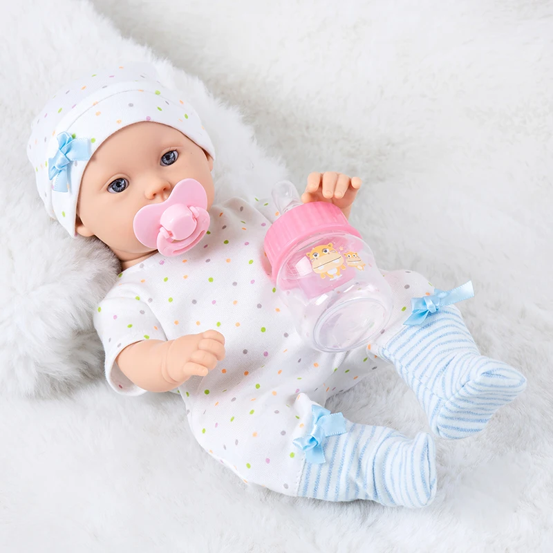 12 Zoll/30 CM Baby Puppen Reborns Puppe Realistische Handgemachte Pflege Puppe Ganzkörper Silikon Reborns Beliebte Elternschaft spiel Geschenk