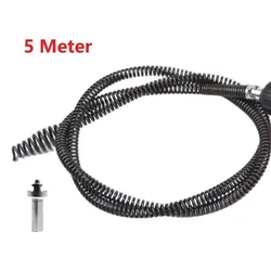 5 Meter Electric Drill Drain Dredging Spring Sink Cleaner Sewer Dredging Tool 10mm Spring Diameter Pipe Dredging Tool Household