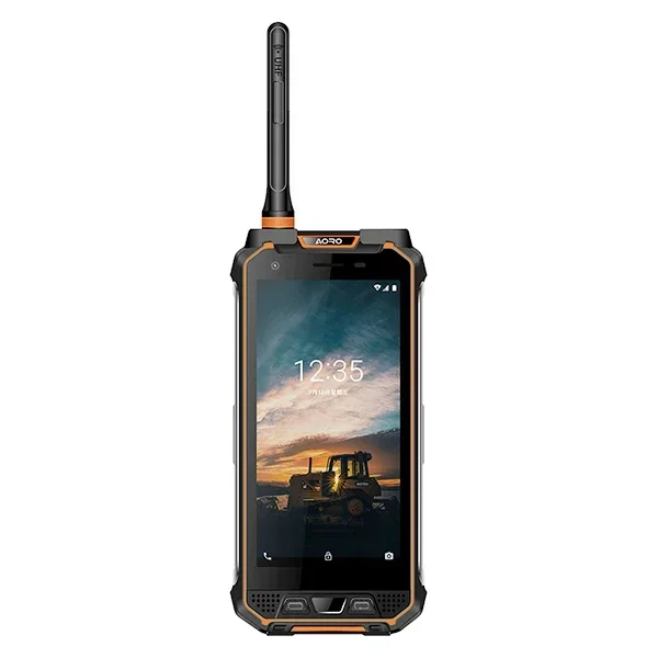 AORO M5 DMR UHF Walkie Talkie Versión Simple, Teléfono Móvil Android 8.1, el Mejor Teléfono Walkie Talkie Resistente, Walkie Talkie GSM