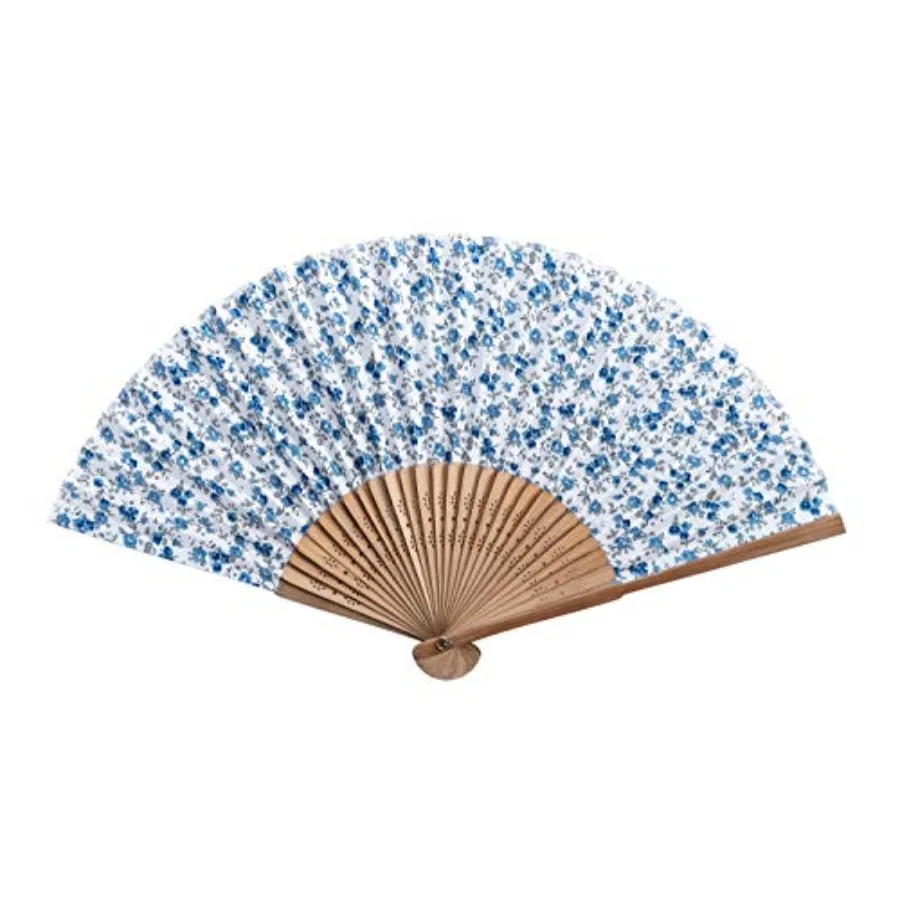 

Hand Fan with Beautiful Fabric Printed