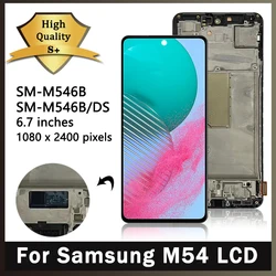 6.7''Super AMOLED For Samsung M54 LCD Display With Frame For Samsung M54 5G Display M546B M546B/DS LCD Replacement