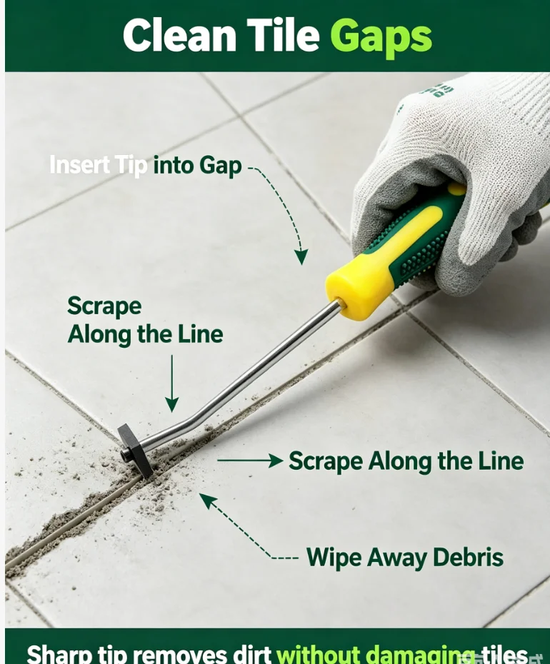 Professional Ceramic Tile Grout Remover Tungsten Steel Tiles Gap Cleaner Drill Bit for Floor Wall Seam Cement Cleaning Hand Tool