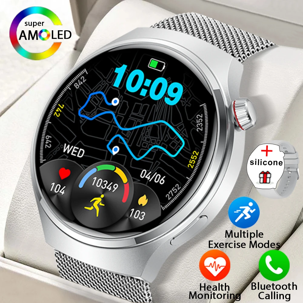 

Новые мужские умные часы 150 + режимы упражнений 360*360 AMOLED-экран BT Call IP67 Водонепроницаемые умные часы с монитором здоровья для Android IOS