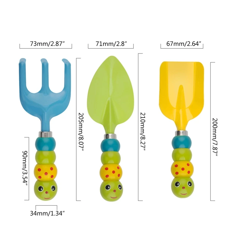 Jouets sûrs pour creuser plage, joli jardin en métal, outils plantation pour les tout-petits, garçons filles