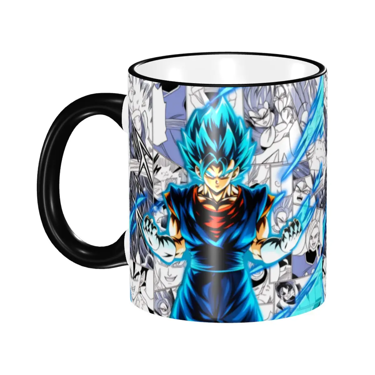 

Креативные керамические кружки с Гоку из Dragon Ball Z: DIY-набор для создания уникальных кофейных чашек в стиле аниме — идеальный подарок