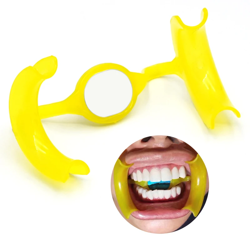 M Type Mondopener Tanden Bleken Lip Wang Retractor Met Spiegel Tandheelkunde Spiegel Tandartsen Goederen Benodigdheden