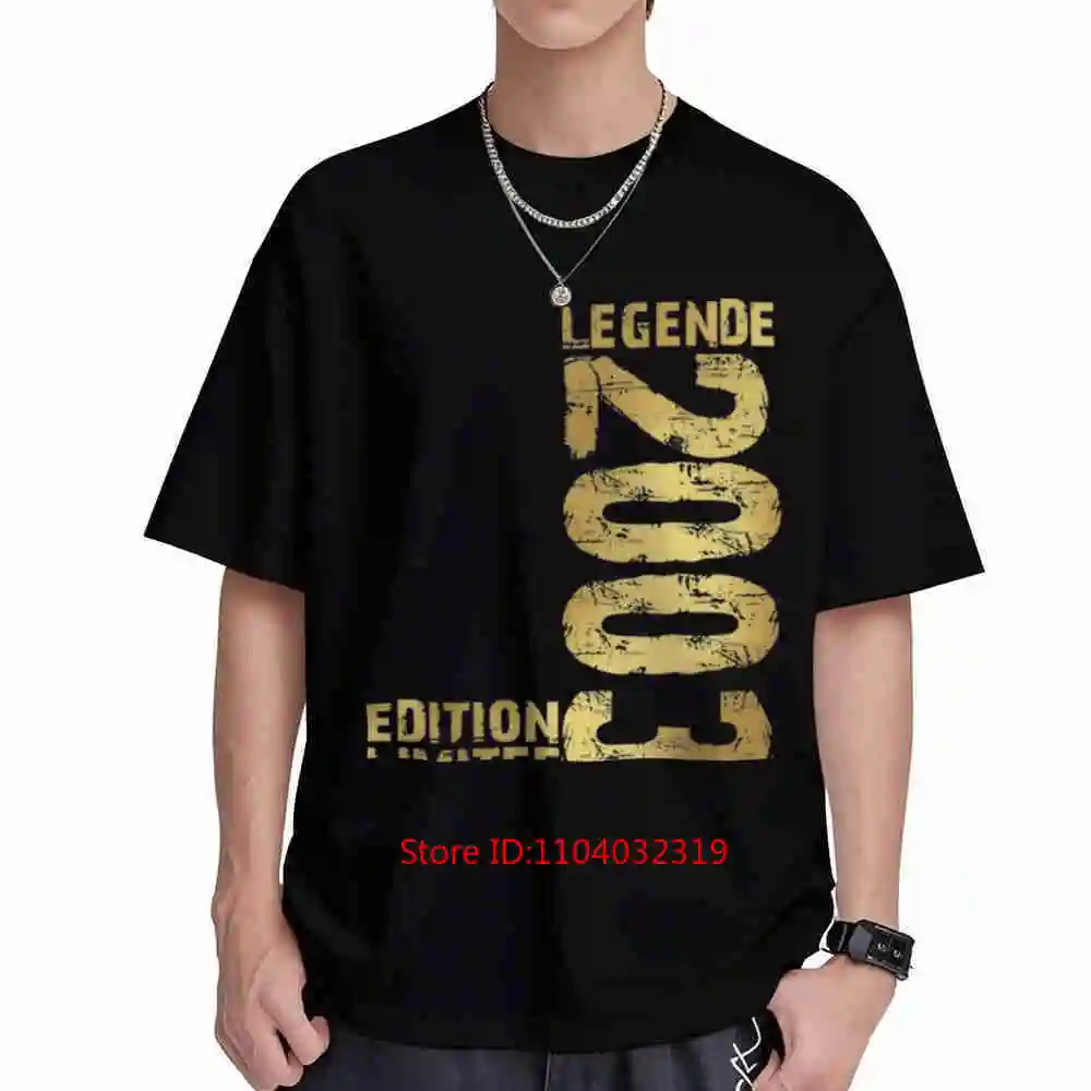 Legend 2003 Anniversary Short Sleeve Tee 100% Cotton T-Shirt