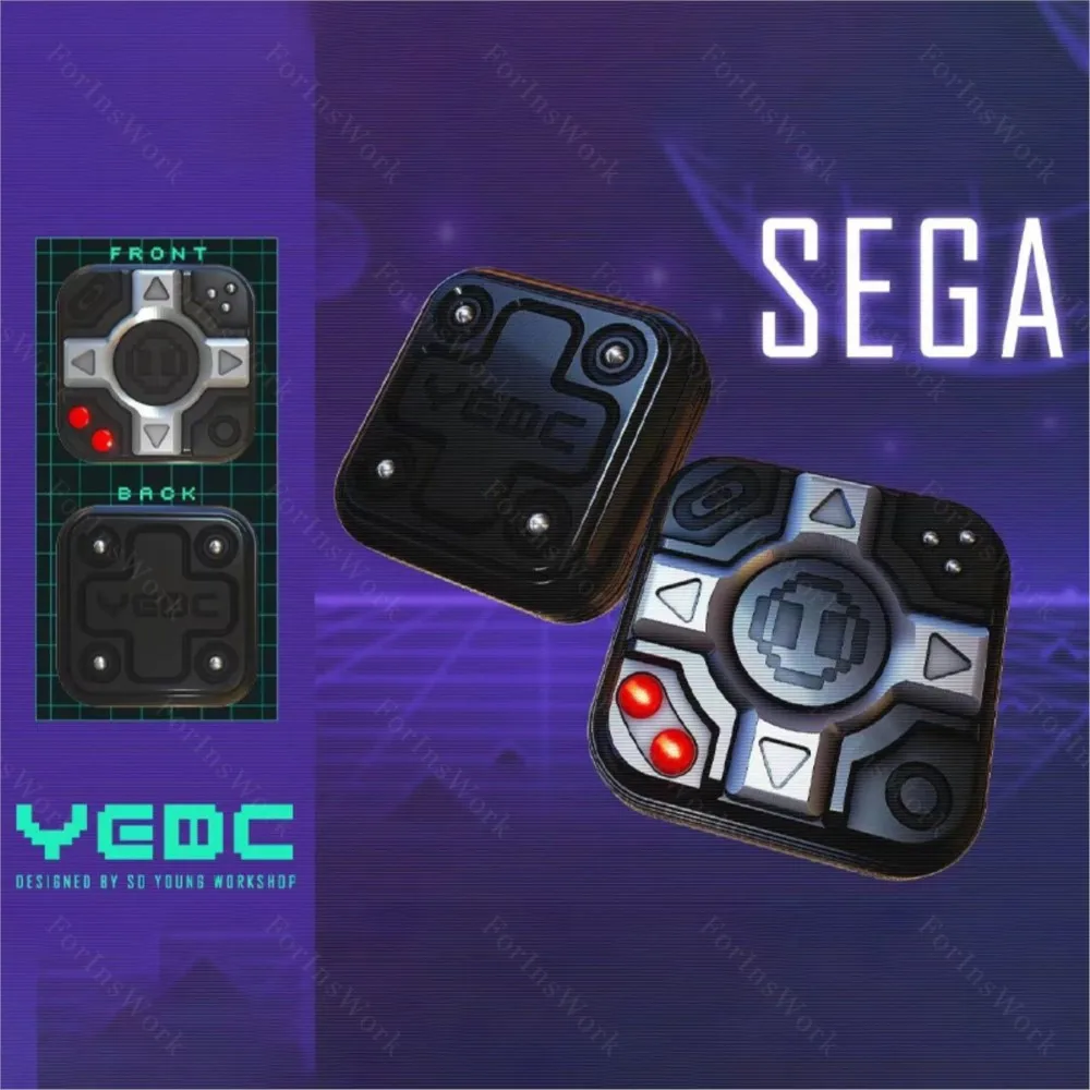 YEDC SEGA VIP Fidget Slider Amazing Toy Office Toy Metal Fidget Stress Reliever Toys