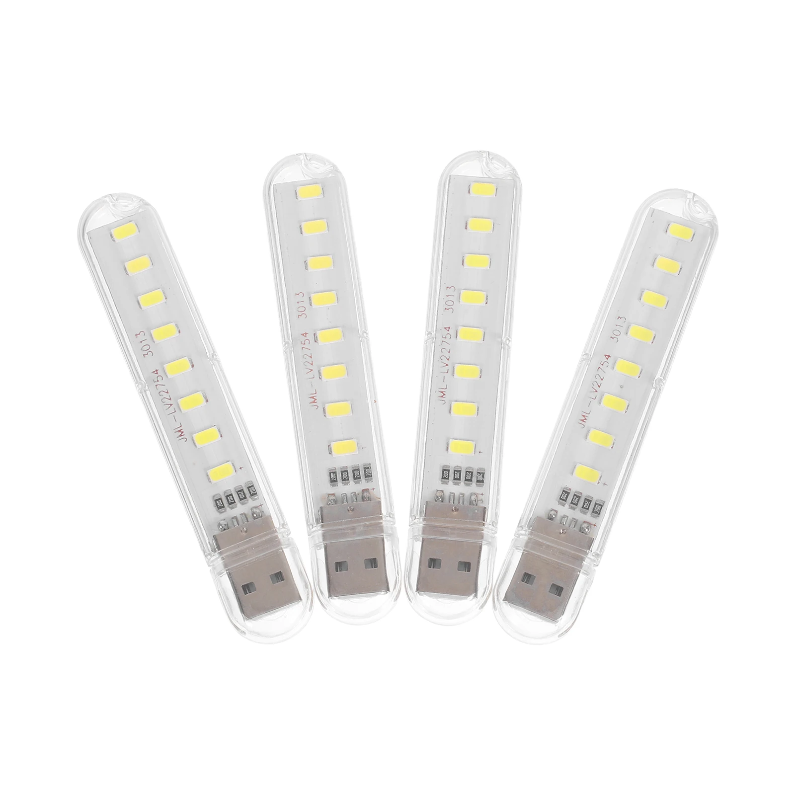 4 Pcs USB Night Light Desk Lamp Nightlight Bright Bedside Desktop Small Table Office