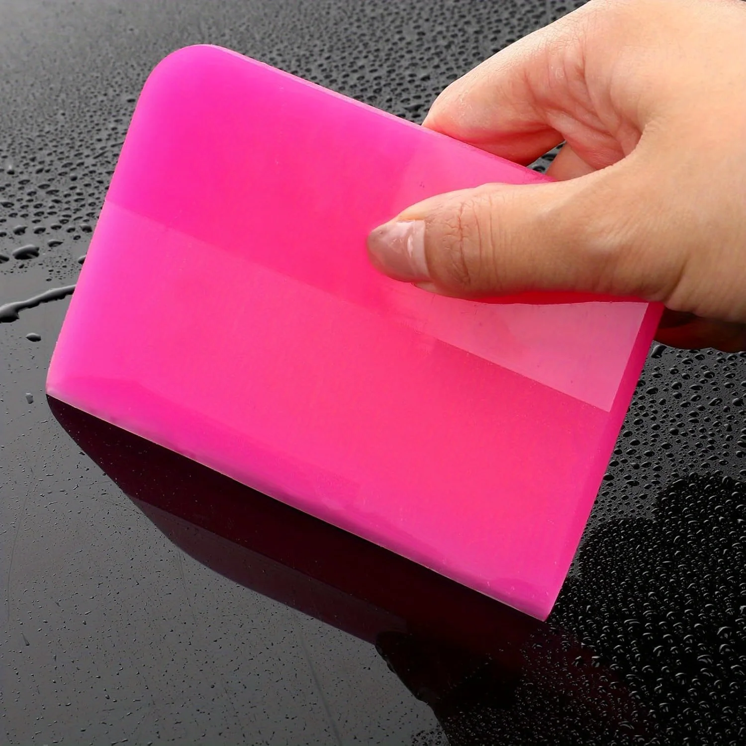 3 Rosa Auto-TPU-Gummi-Schaber PPF Kratzfestes Vinyl-Wrapping- und Fenstertönungs-Werkzeug in Verschiedenen Größen Geeignet für Autos – Detail 5