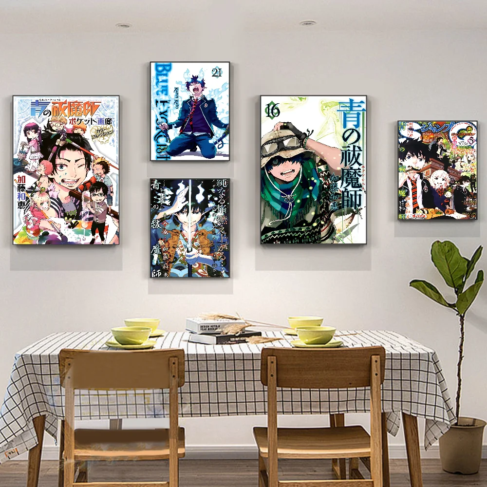 Blue Exorcist  Classic Movie Posters HD Quality Poster Wall Art Painting Study Nordic Home Decor