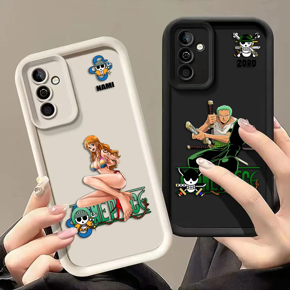 

O-One P-Piece ZORO Nami Phone Case For Samsung A07 A70 A03 A03S A04E A05 A05S A06 A11 A12 A04 M15 M31 M34 M51 M54 NOTE 20 Case
