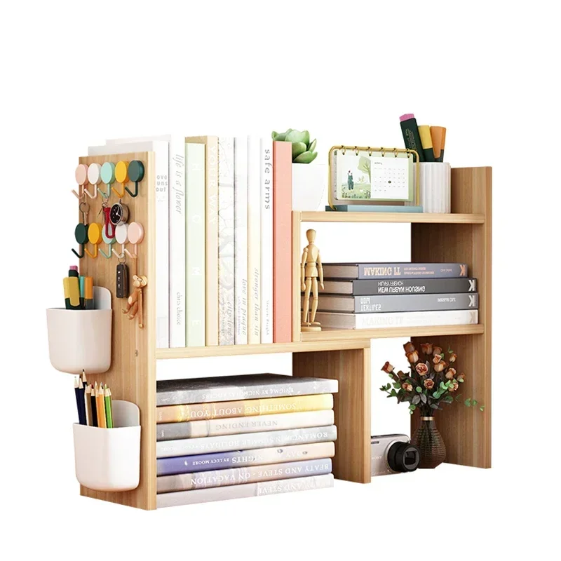 Newspaper Wooden Book Shelf Fashionable Corner Aesthetic Shelf Removable Estante Para Libros Office Accessories